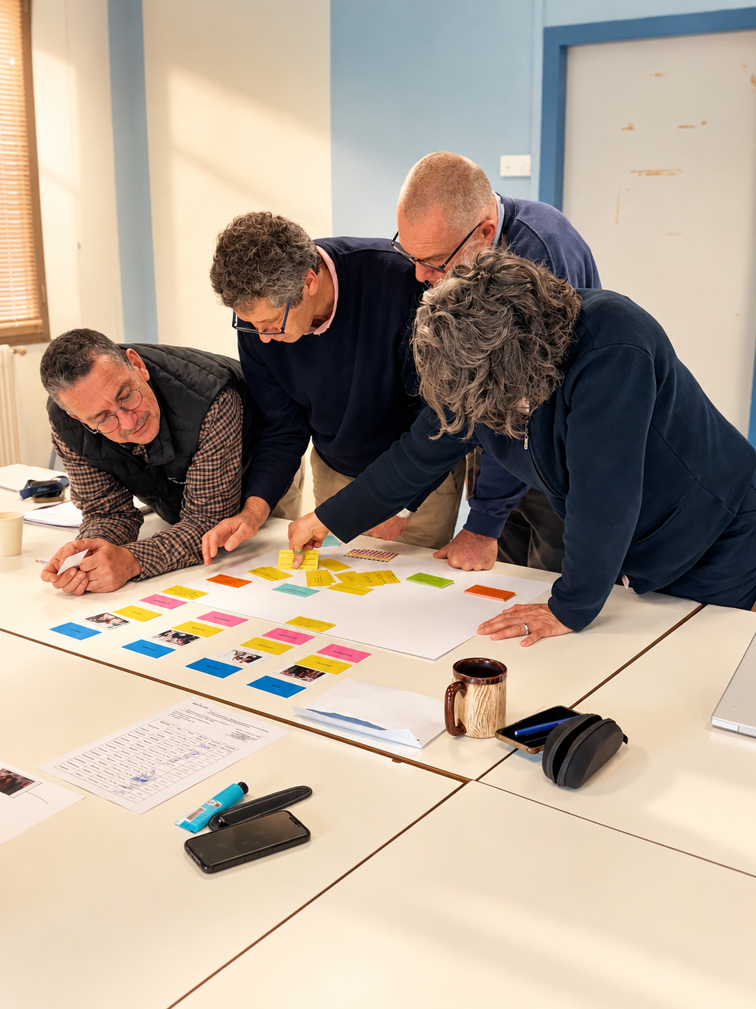Manager RH et nouveau collaborateur échangeant autour d'un plan d'intégration