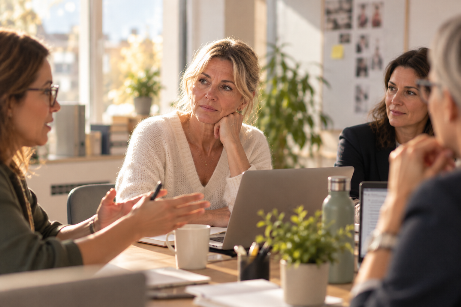 Salariée expérimentée au travail, illustration de la santé féminine en entreprise