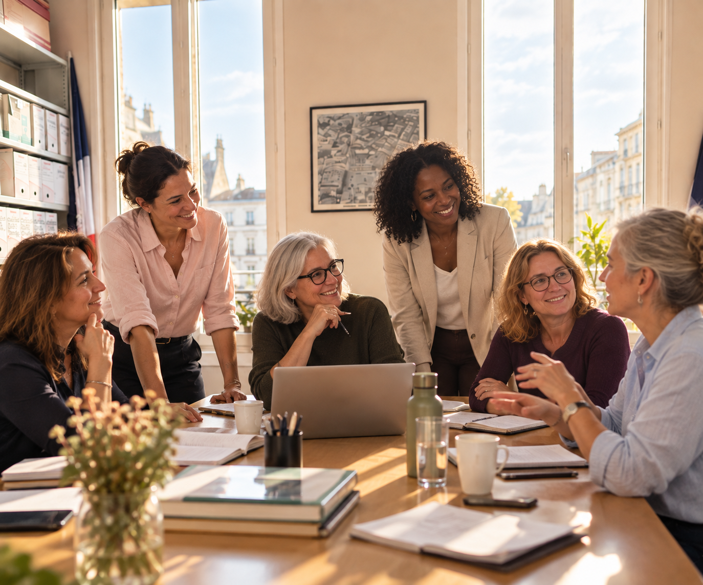 Manager échangeant avec une salariée, illustration de la prévention de la santé féminine en entreprise